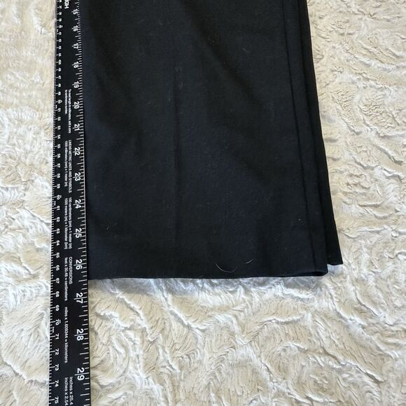 LOFT Womens Size Large Pants Pull On Tapered in Brushed Flannel  Black Ankle NEW - Picture 13 of 16